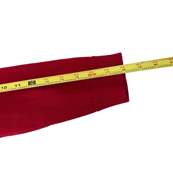 Chaps Women's Red Knit Long Sleeve V-Neck Sweater Size L‎ - Picture 15 of 15